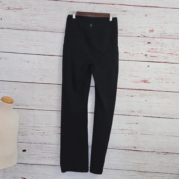 NWT BSP Black Flare Leggings Women’s Size Large Media Pocket Yoga Athletic Pants - Picture 13 of 15